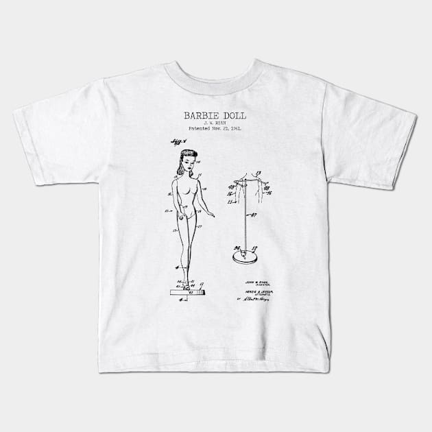 BARBIE DOLL Kids T-Shirt by Dennson Creative